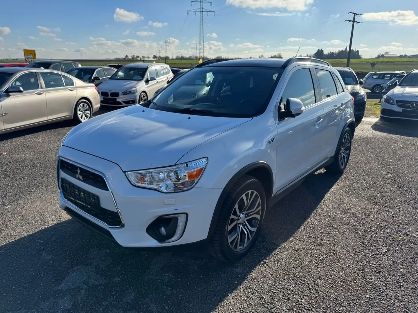 Mitsubishi ASX Top 4WD Leder Navi Kamera Pano AHK Keyless Weiß - 1