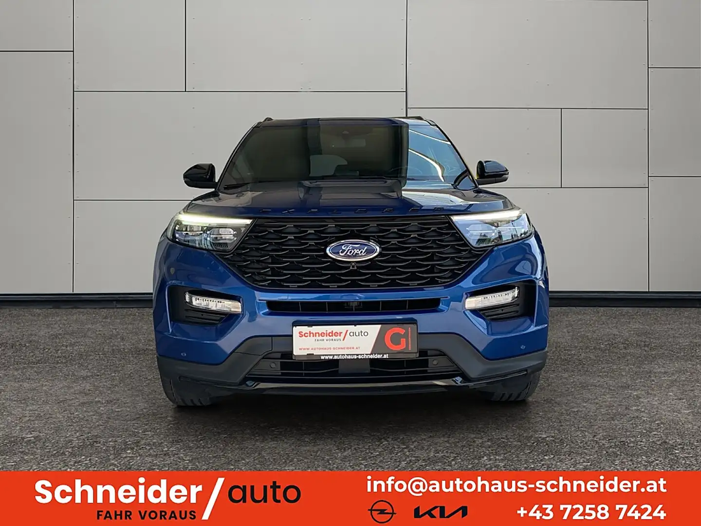 Ford Explorer 3,0 EcoBoost PHEV AWD ST-Line Aut. Blau - 2