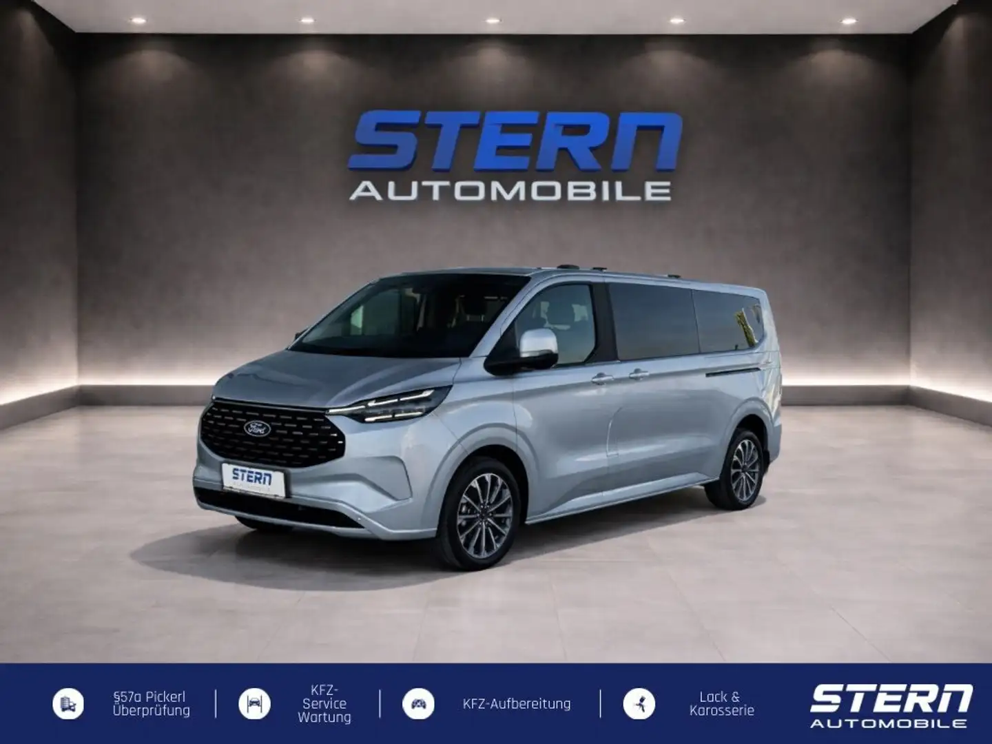 Ford Tourneo Custom Bus 2,5 PHEV 340 L2H1 FWD Titanium Aut. *METALL... Silber - 1