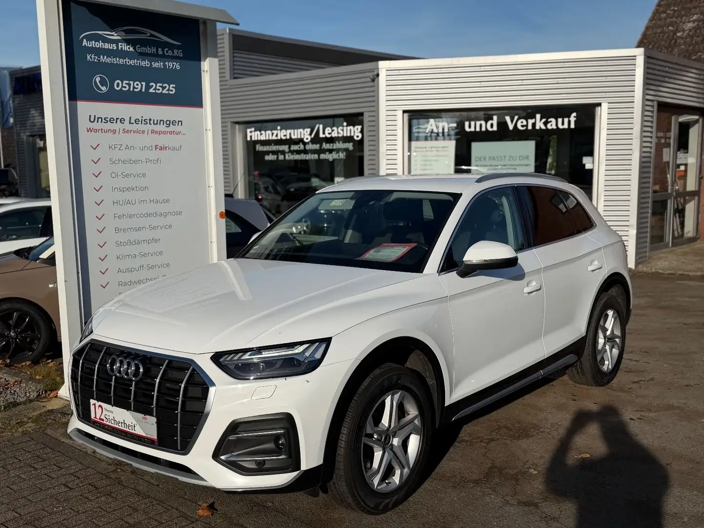 Audi Q5 40 TDI quattro advanced/1.Hd/AHK/LED/ACC/Navi Weiß - 1