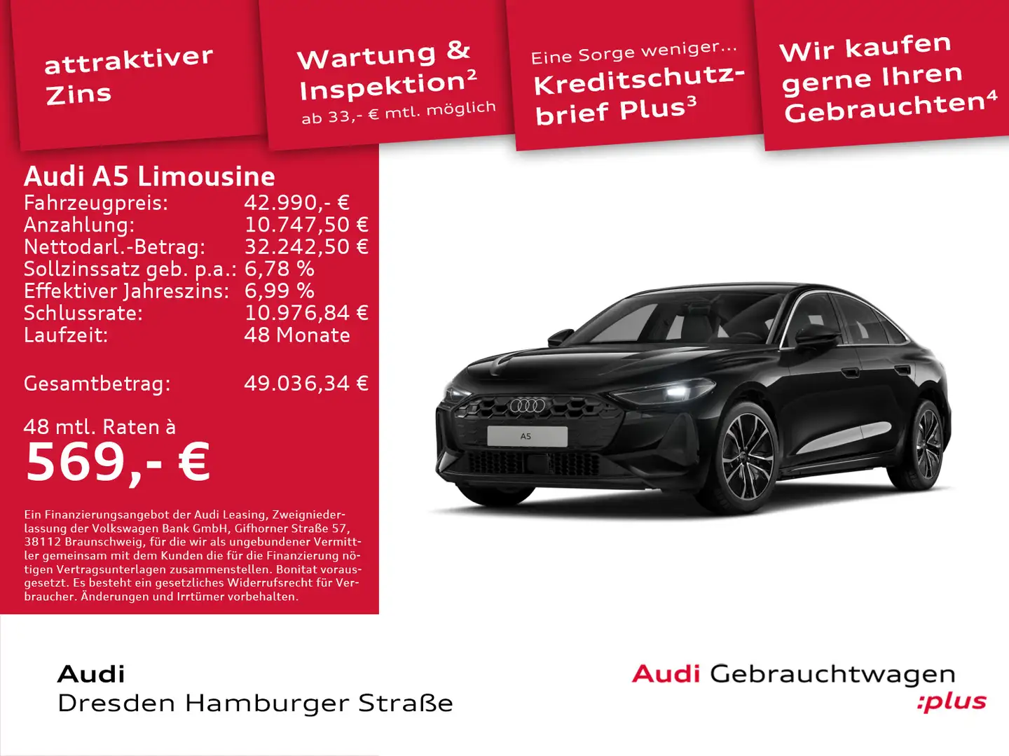 Audi A5 TFSI quattro 150 kW S tronic Schwarz - 1