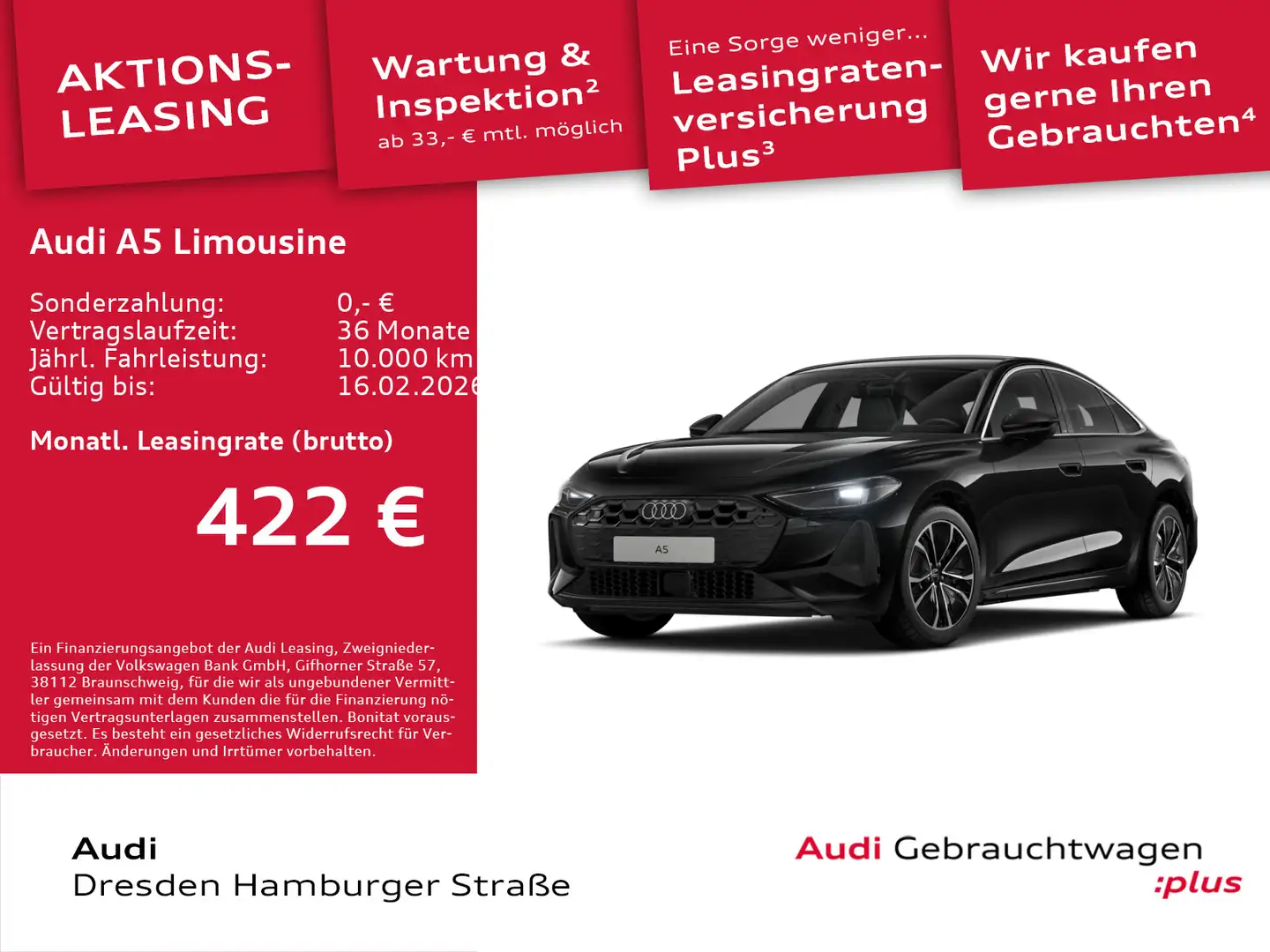 Audi A5 TFSI quattro S tronic DAB Schwarz - 1