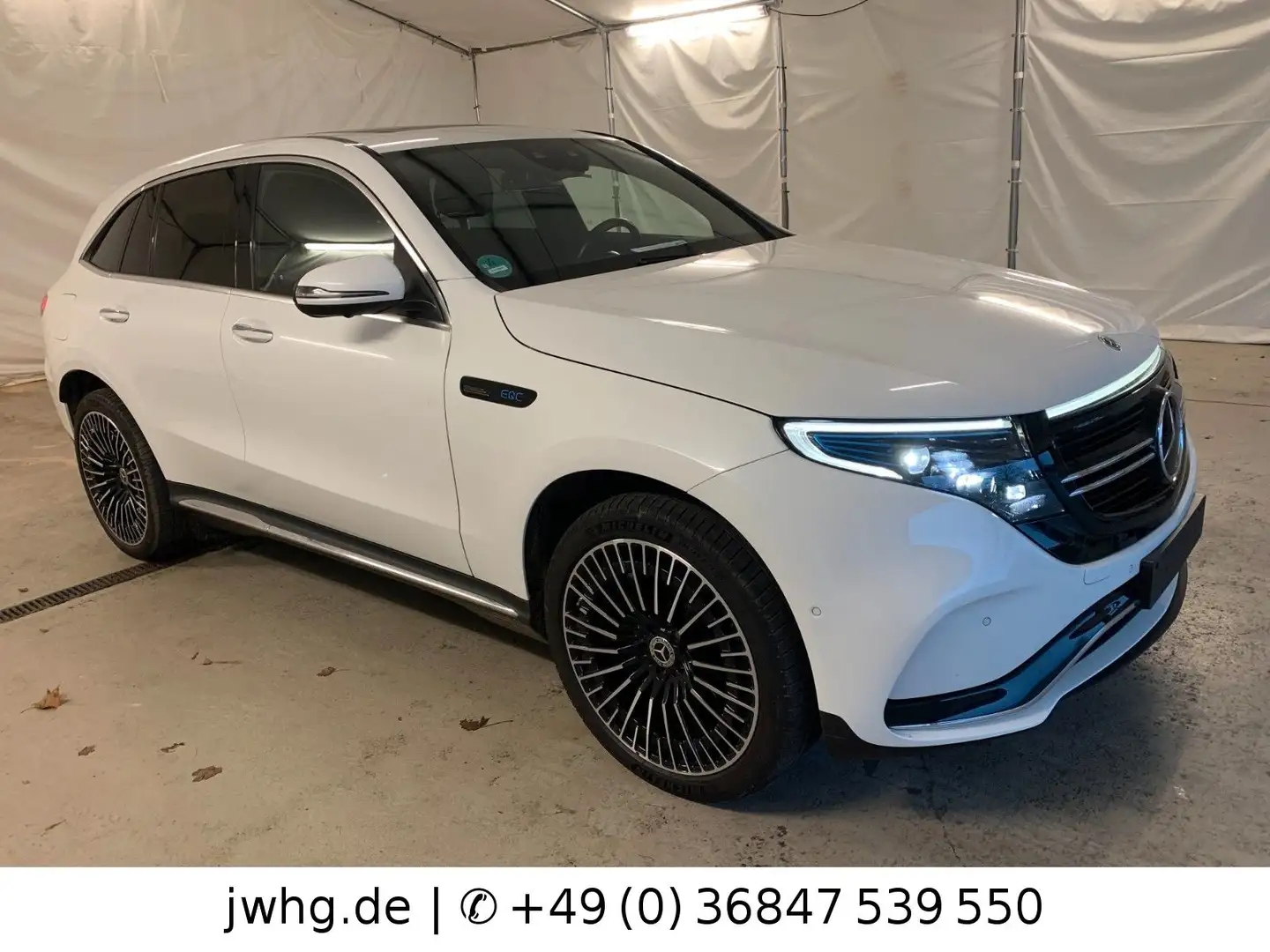 Mercedes-Benz EQC 400 400 AMG 21"|Distronic|360|HUD|Keyless|Memory Weiß - 2