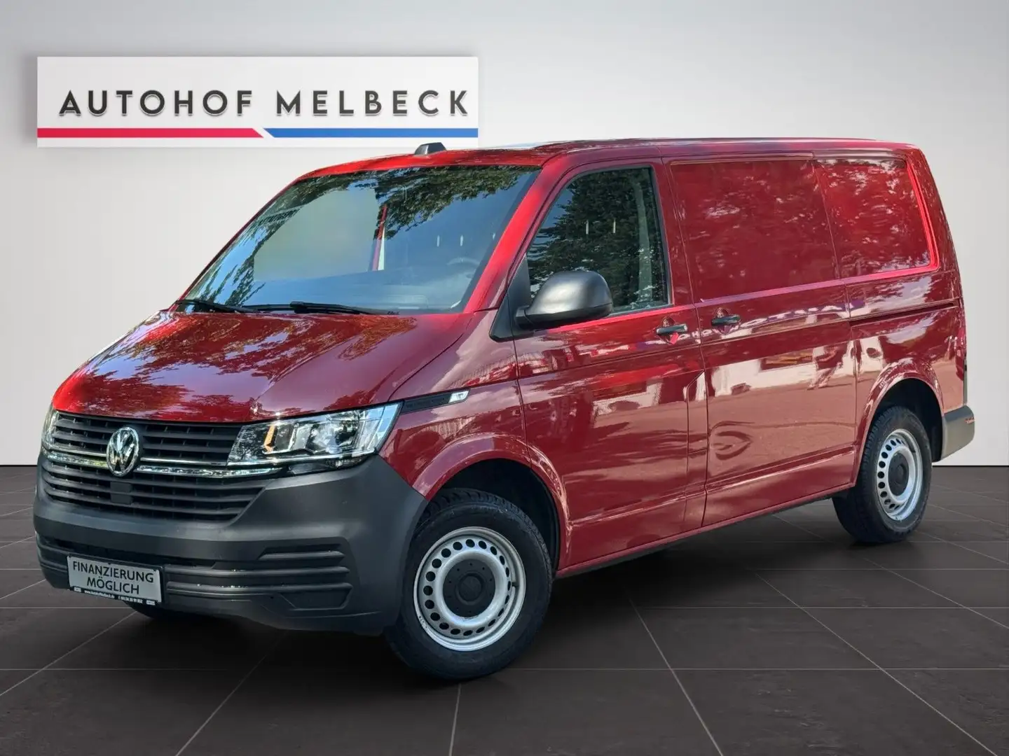 Volkswagen T6 Transporter T6.1 Transporter Kasten *2.HAND*KLIMA*AHK*MWST* Rot - 1