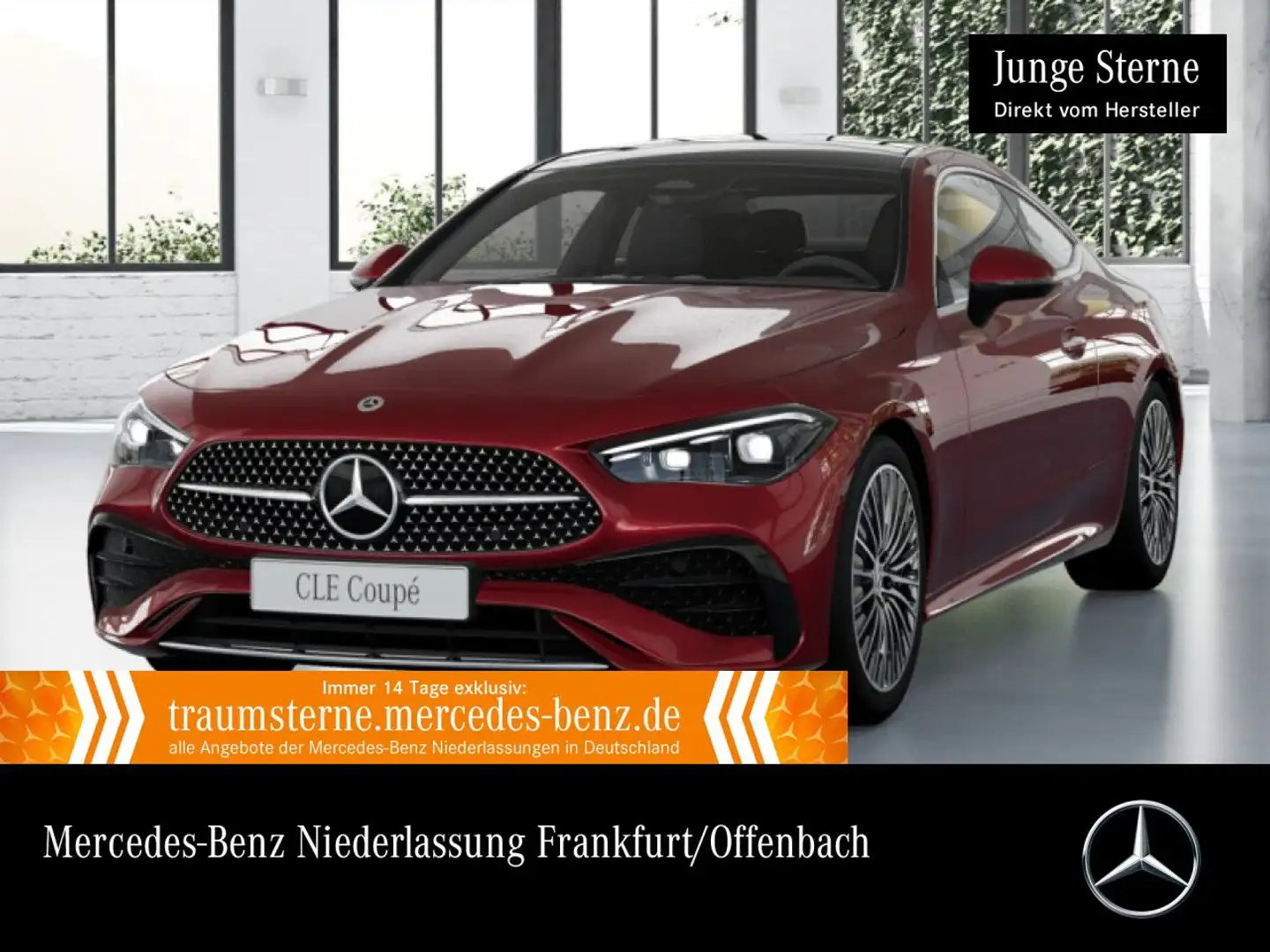 Mercedes-Benz CLE 300 4M AMG+PANO+KAMERA+TOTW+KEYLESS+9G Rot - 1