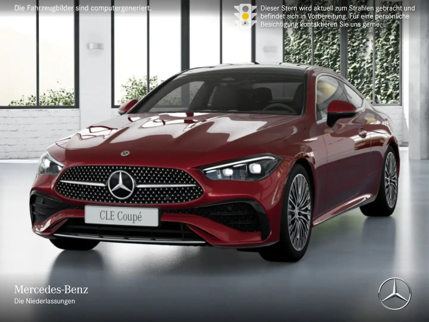 Mercedes-Benz CLE 300 4M AMG+PANO+KAMERA+TOTW+KEYLESS+9G Rot - 2