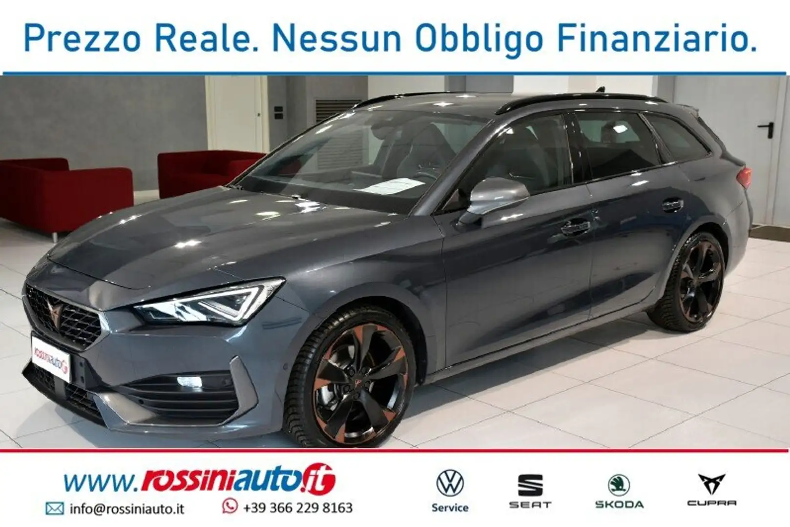 CUPRA Leon SPORTSTOURER 1.5 HYBRID DSG MATRIX + SEDILI RACING Grigio - 1