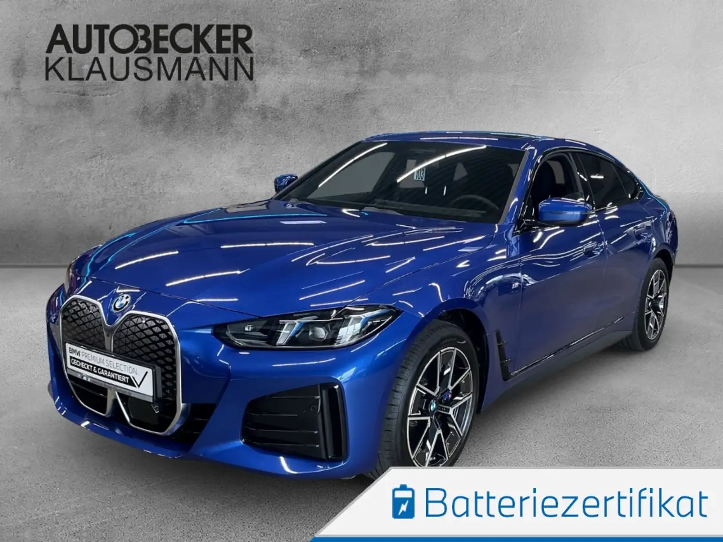 BMW i4 eDrive40 Gran Coupe M SPORT LC PROF GLASDACH AHK 3 Blau - 1