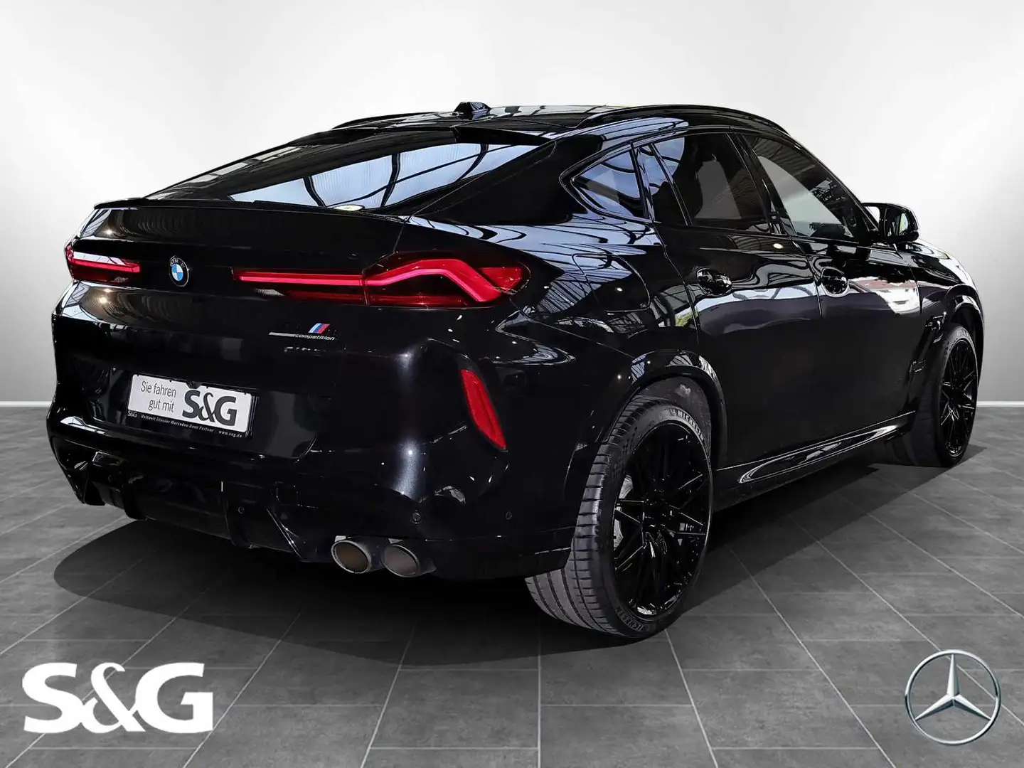 BMW X6 M Competition Shadow-Line AHK+PANO+DISTRONIC Nero - 2