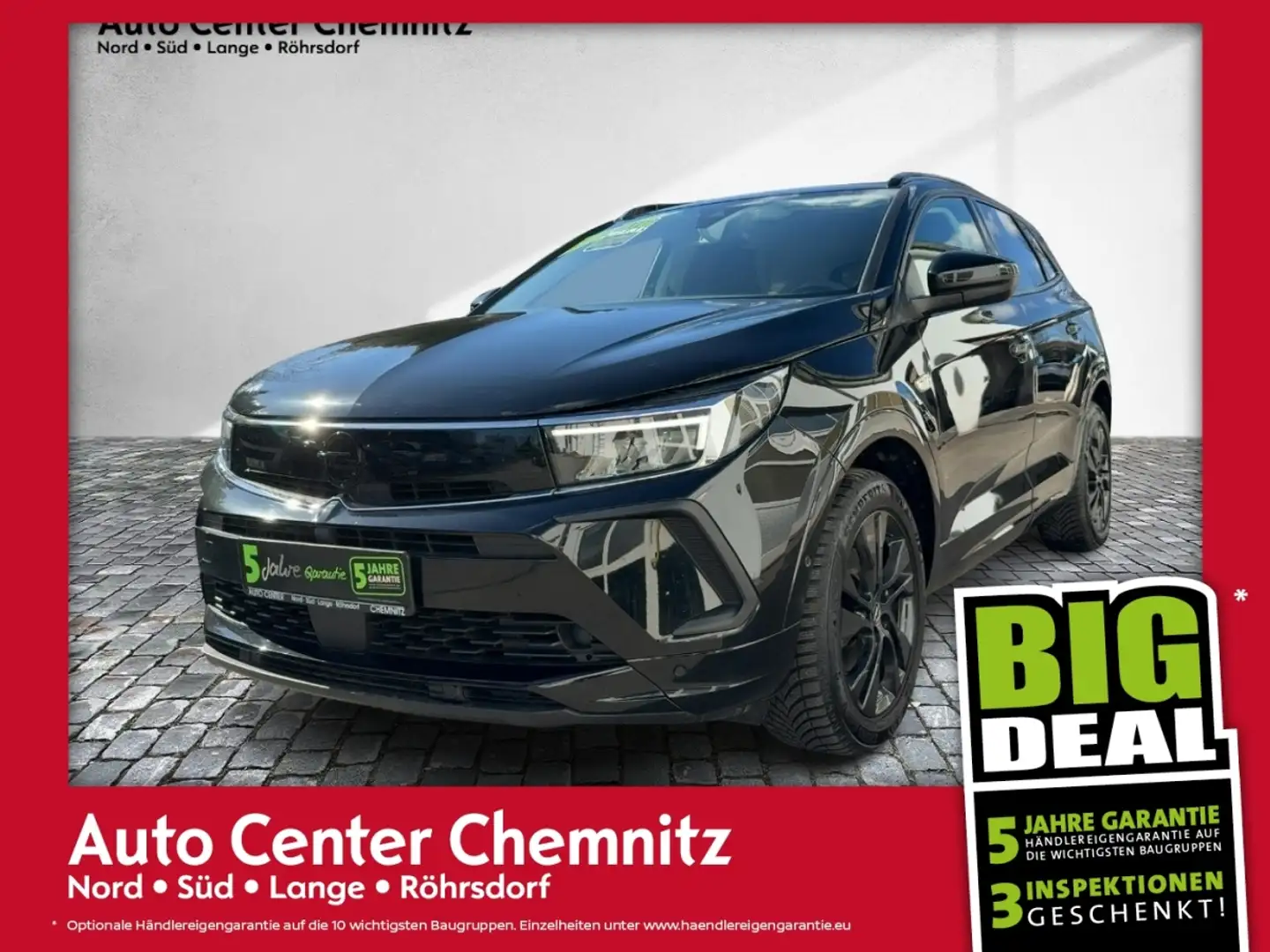Opel Grandland X 1.2 AT8 GS Line LED/Navi/SHZ/Kamera Noir - 1