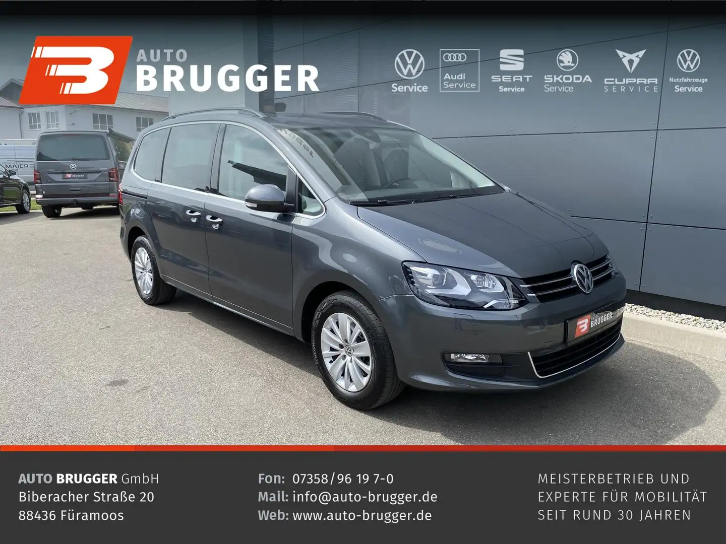 Volkswagen Sharan 1.4 TSI DSG Comfortlin NAVI PANO RFK AHK Grau - 1