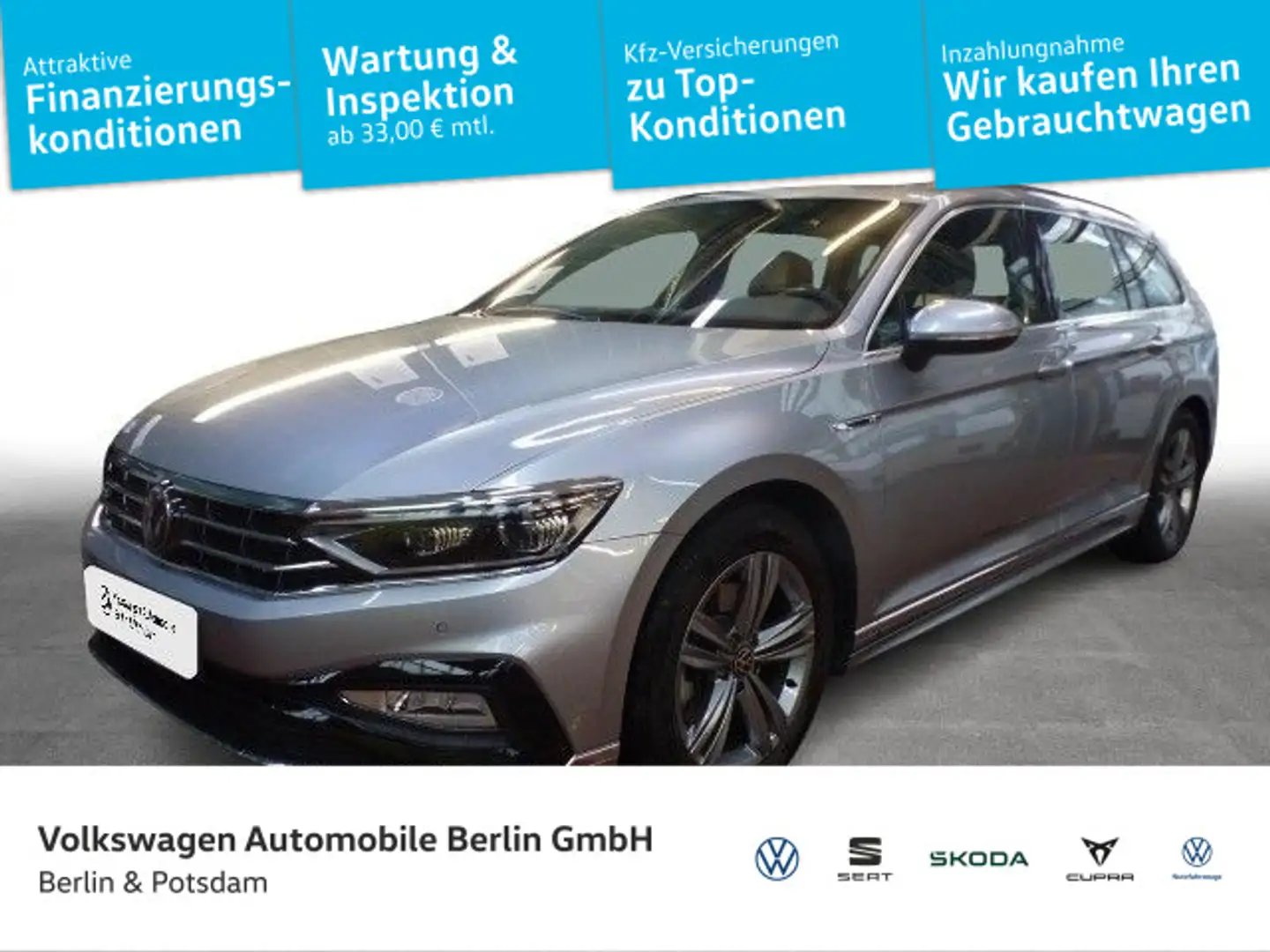 Volkswagen Passat Variant 2.0 TSI Business Leder Pano Matri Silber - 1