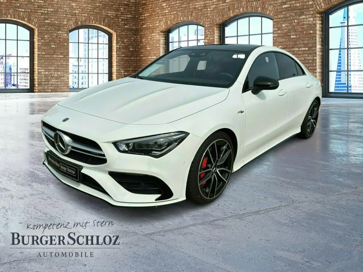 Mercedes-Benz CLA 35 AMG CLA 35 4M Coupé ParkAss. Pano KAM Sport S-Sitz Weiß - 1