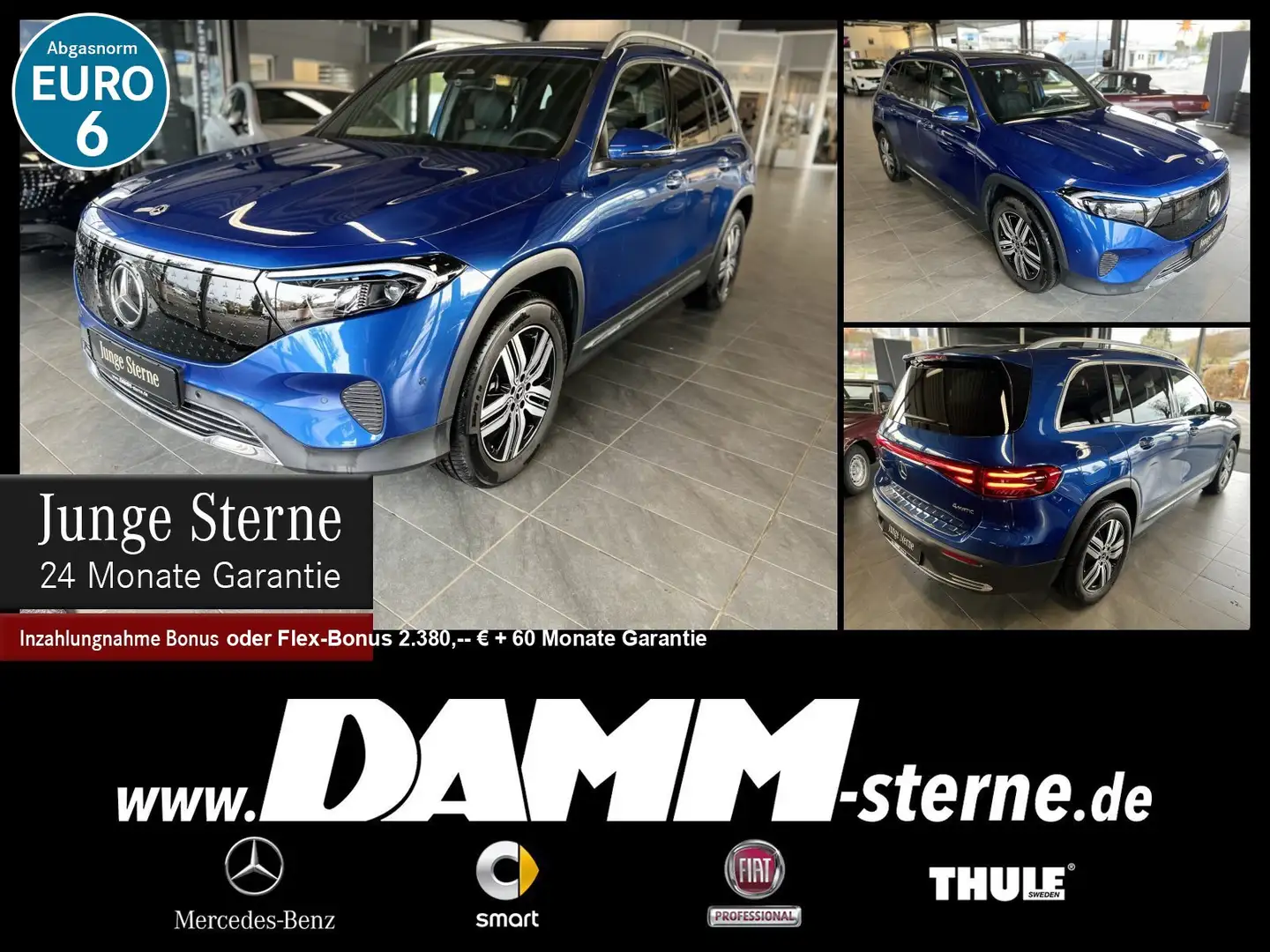 Mercedes-Benz EQB 300 EQB 300 4M Progr. Adv+/7-Sitze/360°/Distr./+Flex Blau - 1