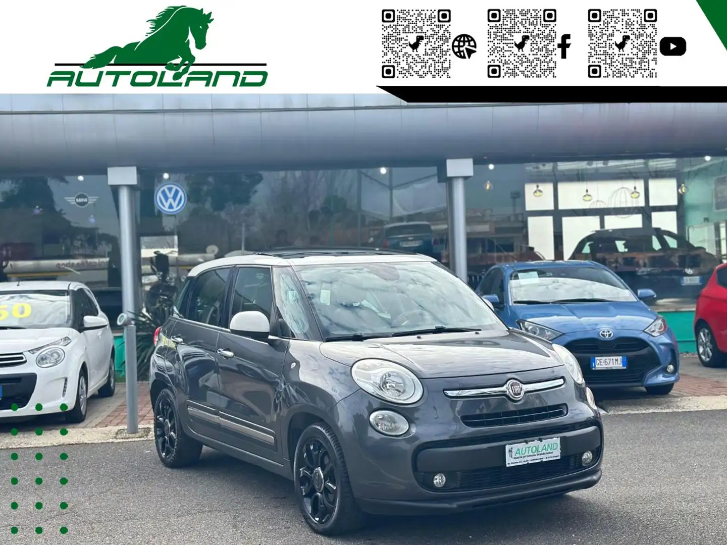 Fiat 500L 1.3 Multijet Dualogic Lounge*Tetto Apribile*Auto Grau - 2