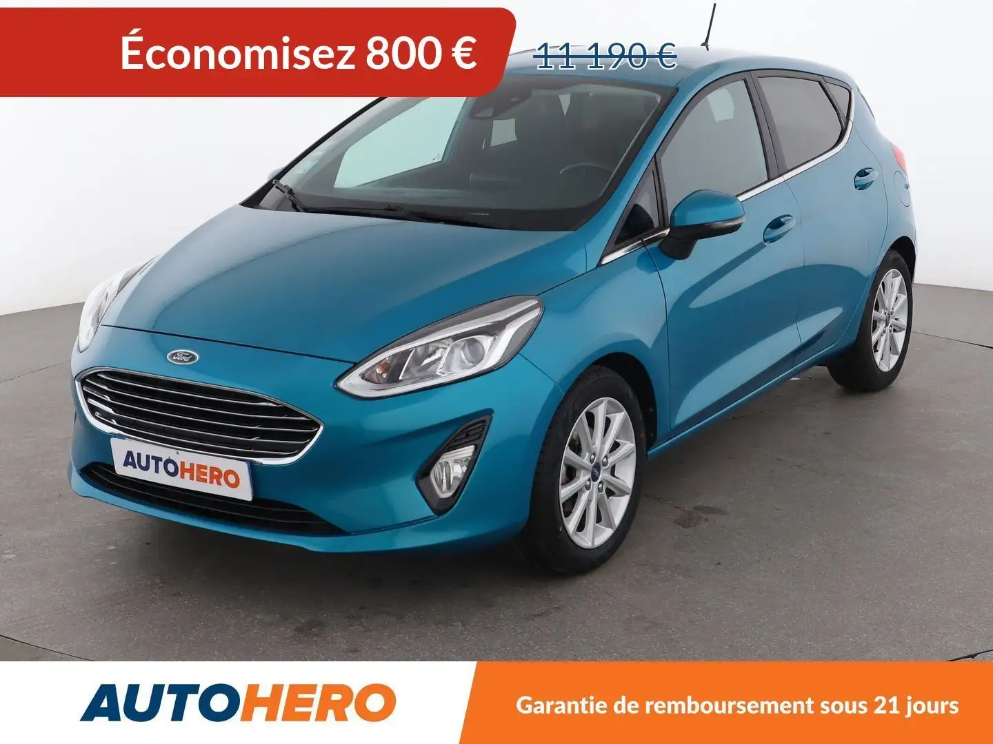 Ford Fiesta 1.0 EcoBoost Titanium Bleu - 1