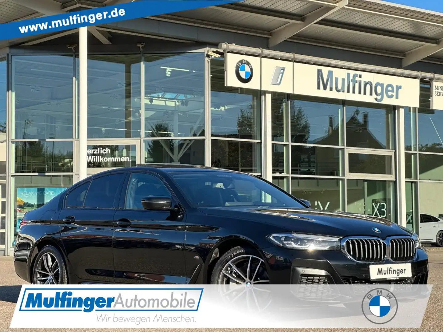 BMW 530 i M Sport IntAktLenk.KomfS+Bel.ACC HUD GlasD Nero - 1