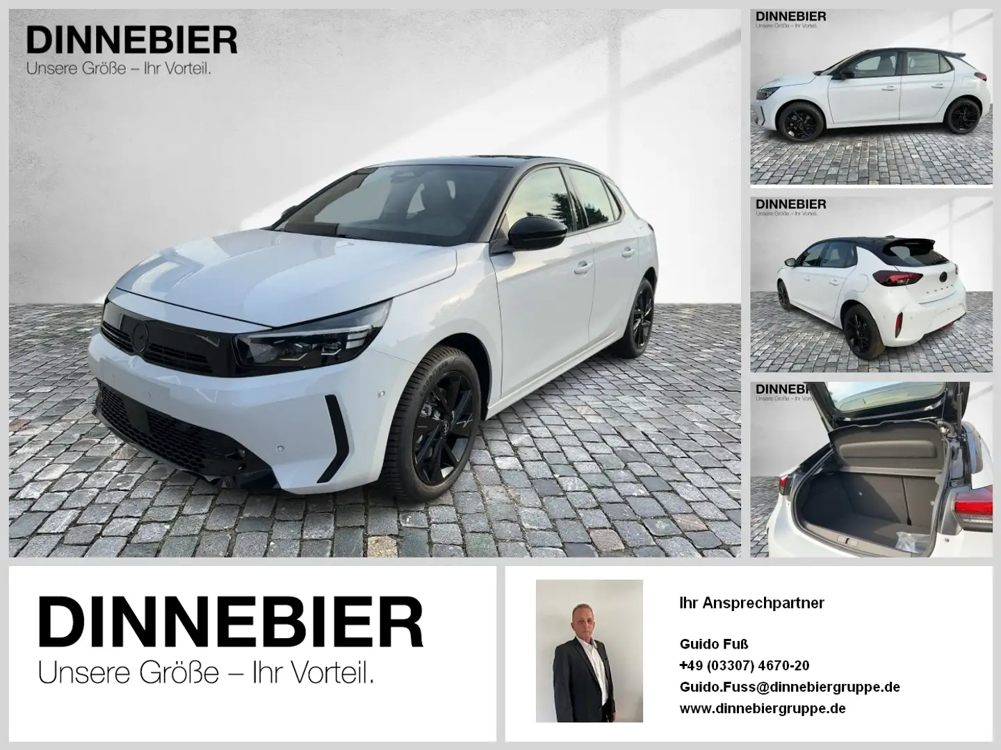 Opel Corsa GS 1.2 Automatik+LED+Kamera+Allwetter Weiß - 1