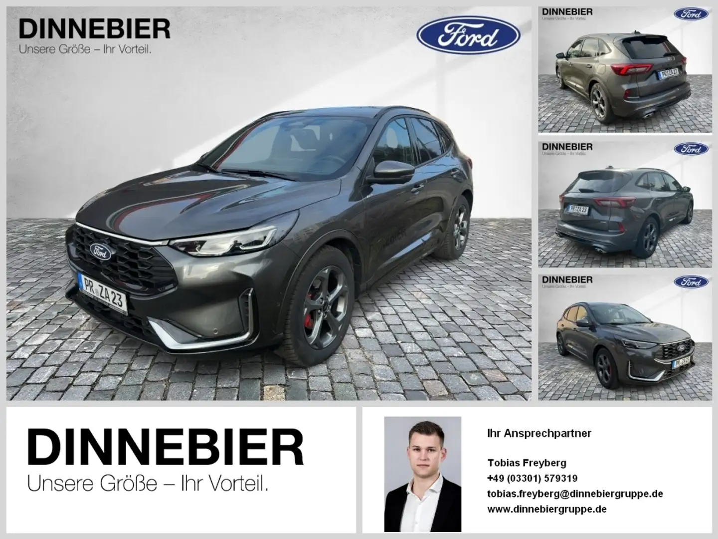 Ford Kuga +FHEV+LED+el.AHK+SYNC4+360KAMERA+PDC Grau - 1