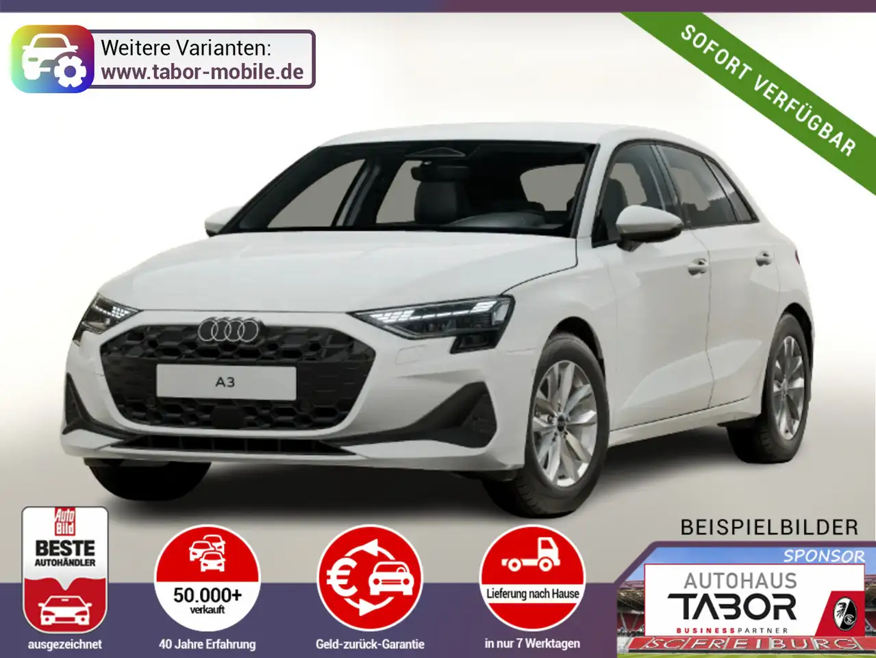 Audi A3 Sportback Navi CarPlay ACC SHZ el.HK UVP-39%* — photo 1 of 14