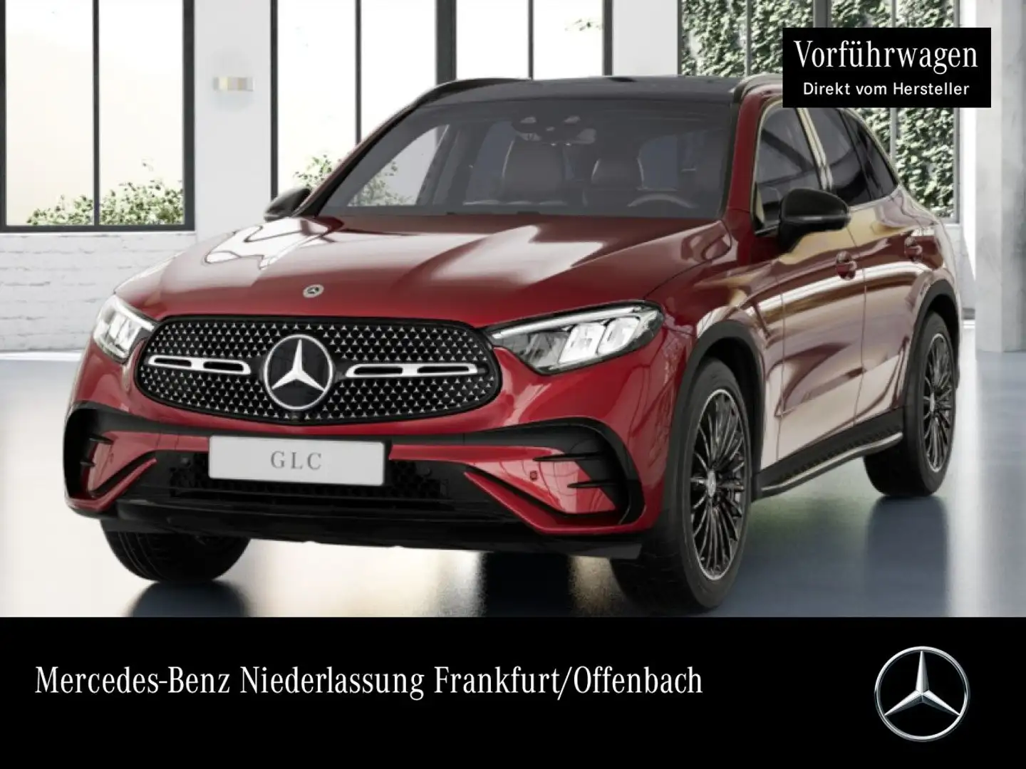 Mercedes-Benz GLC 220 d 4M AMG+NIGHT+PANO+360+LED+KEYLESS+9G Rot - 1