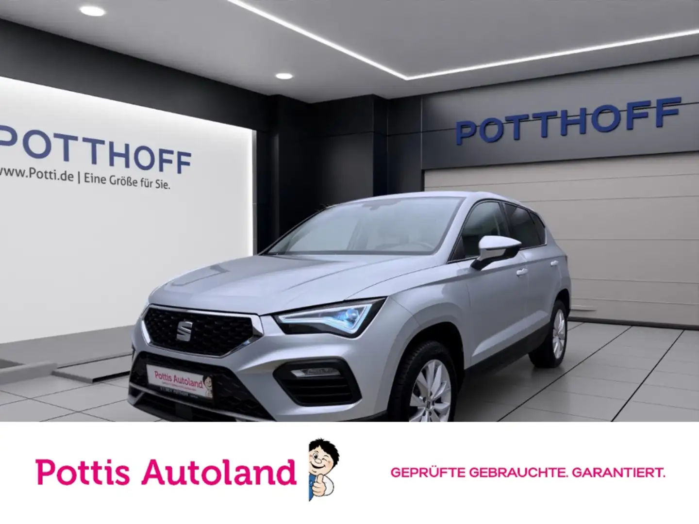 SEAT Ateca 2.0 TSI DSG STYLE AHK LED DAB+ KLIMA Silber - 1