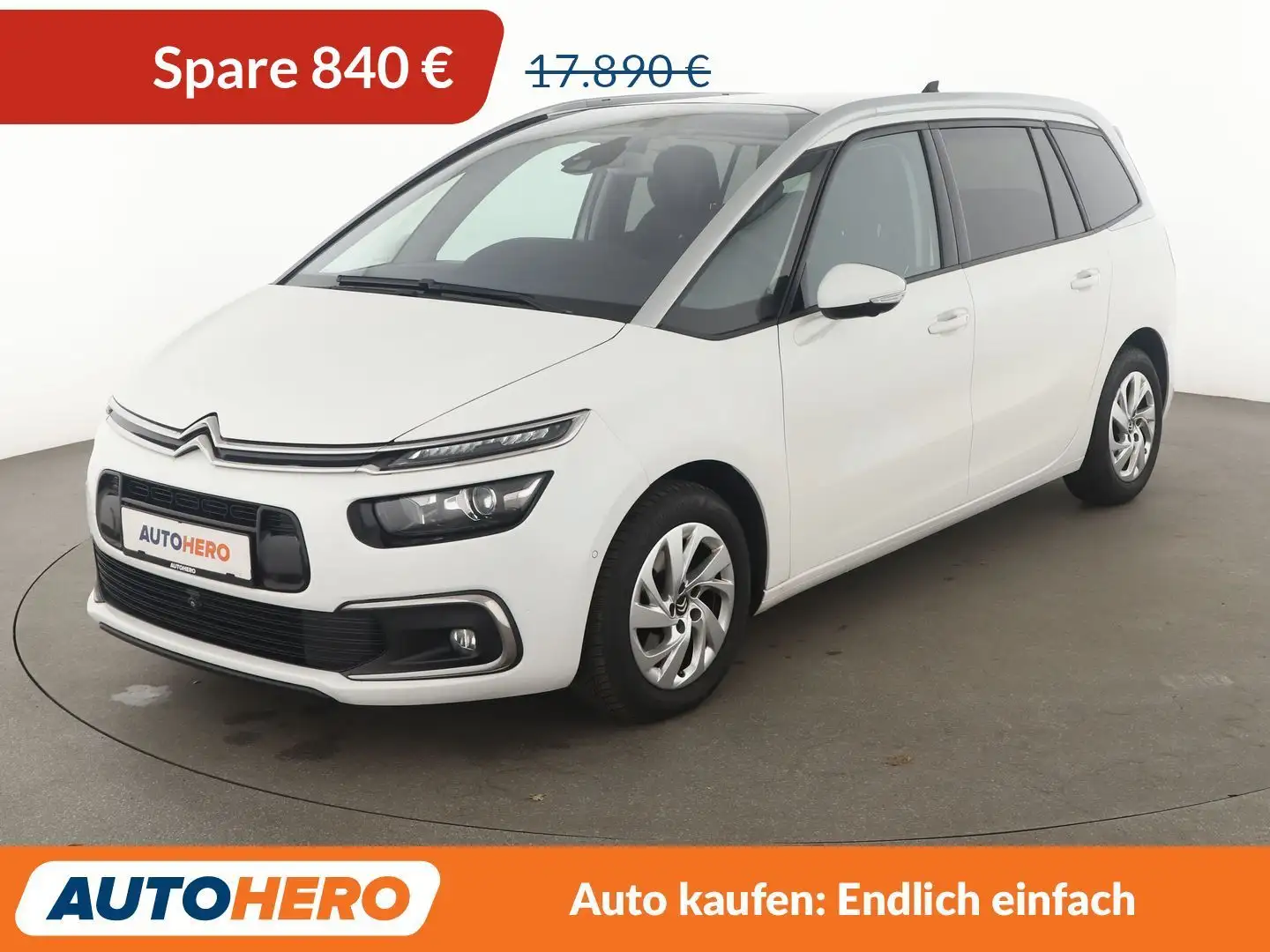 Citroen C4 Picasso 2.0 Blue-HDi Shine Aut.*NAVI*BiXENON*CAM*ACC* Weiß - 1