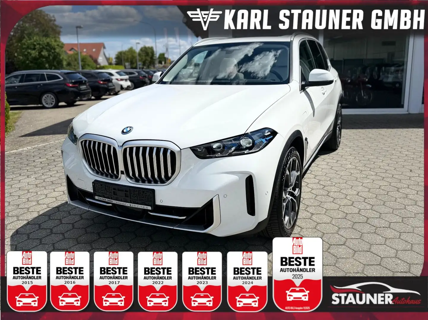 BMW X5 50e xDrive PANO MEMORY H&K 360°KAMERA LHZ Weiß - 1