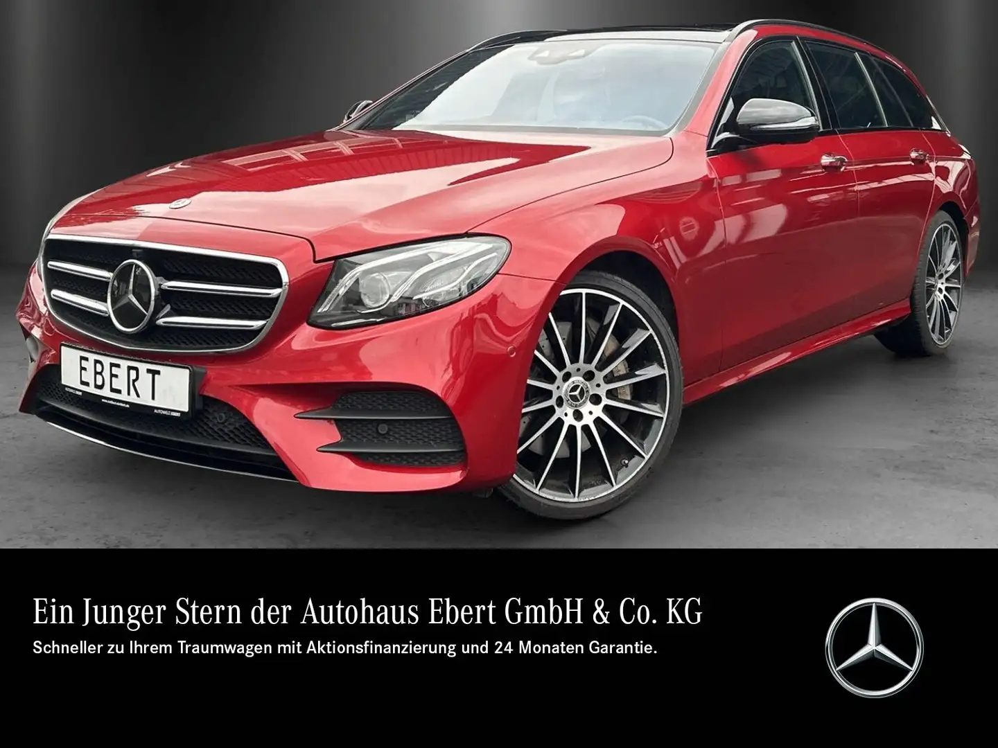 Mercedes-Benz E 400 d 4M T AMG Pano DISTRO Standhz ABC Memo AHK Rojo - 1