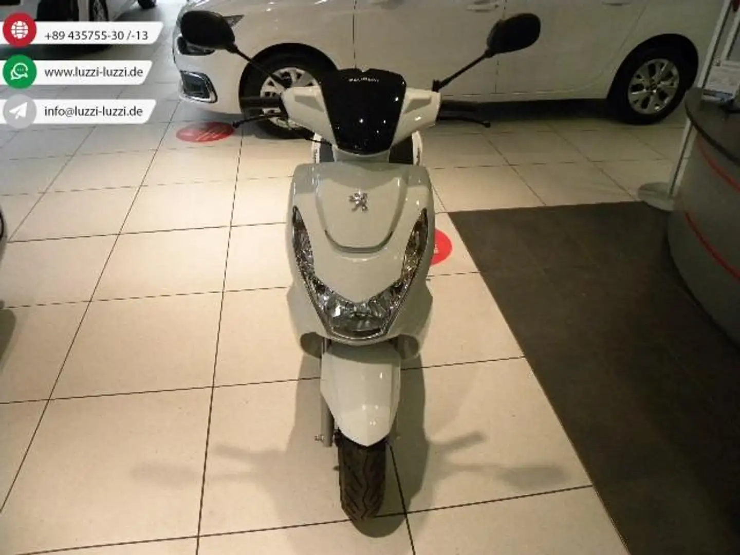 Peugeot Kisbee 25 4T ICY WHITE*WERKSDROSSLUNG 25KmH* Wit - 1