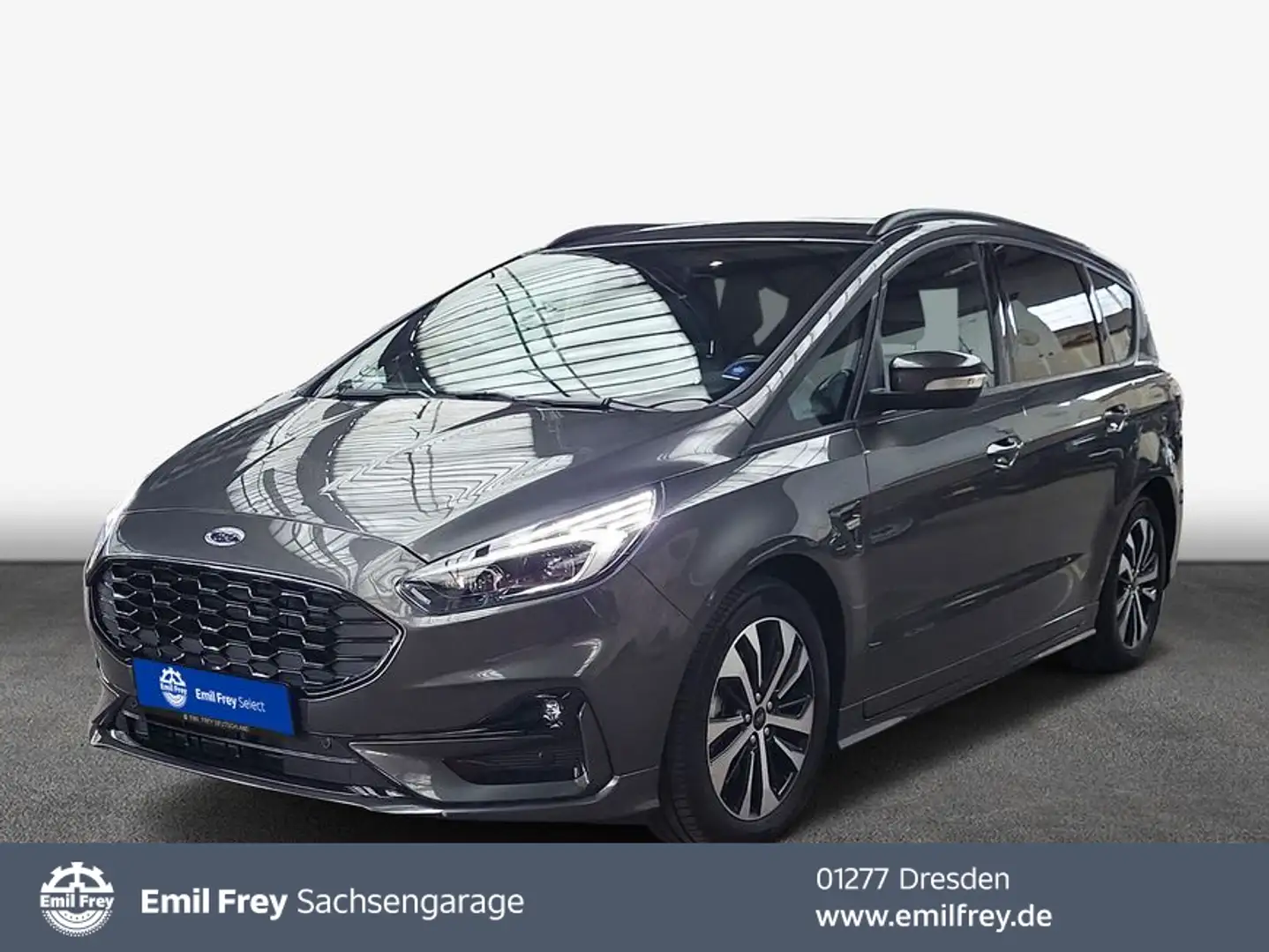 Ford S-Max 2.5 Duratec FHEV ST-LINE AHZV ACC LED Grau - 1
