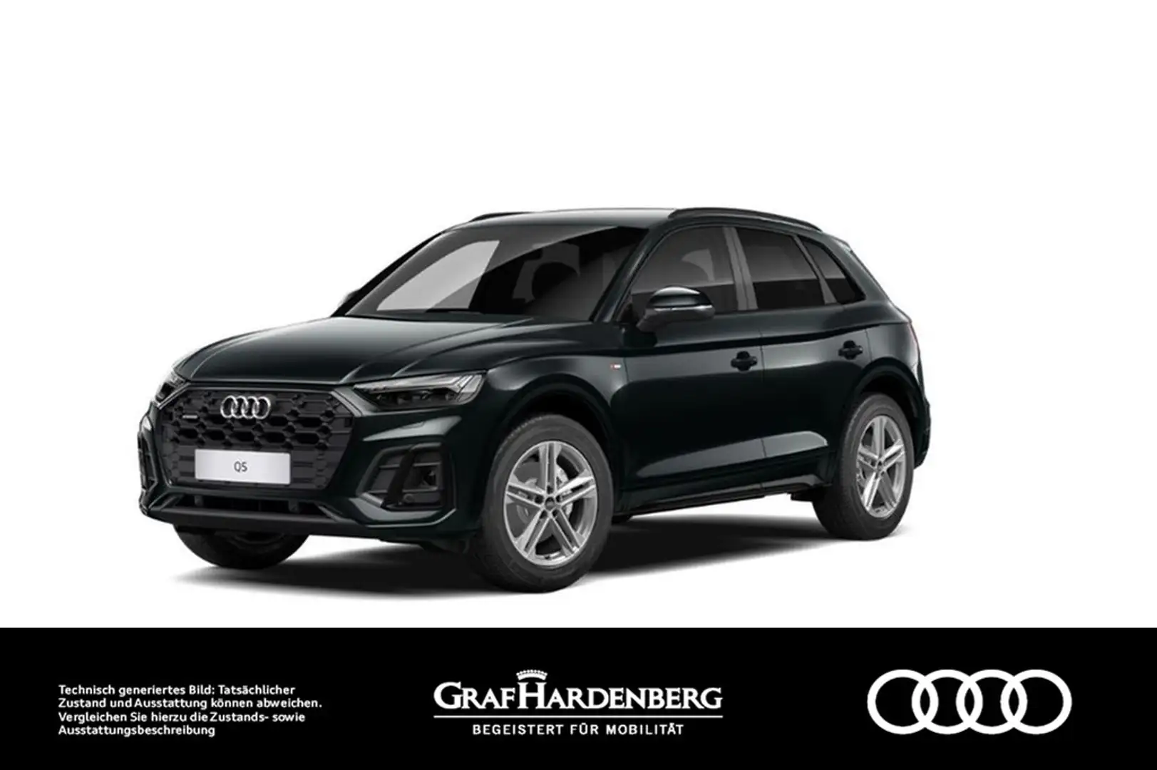 Audi Q5 40 TDI quattro S line LED Navi AHK Schwarz - 1
