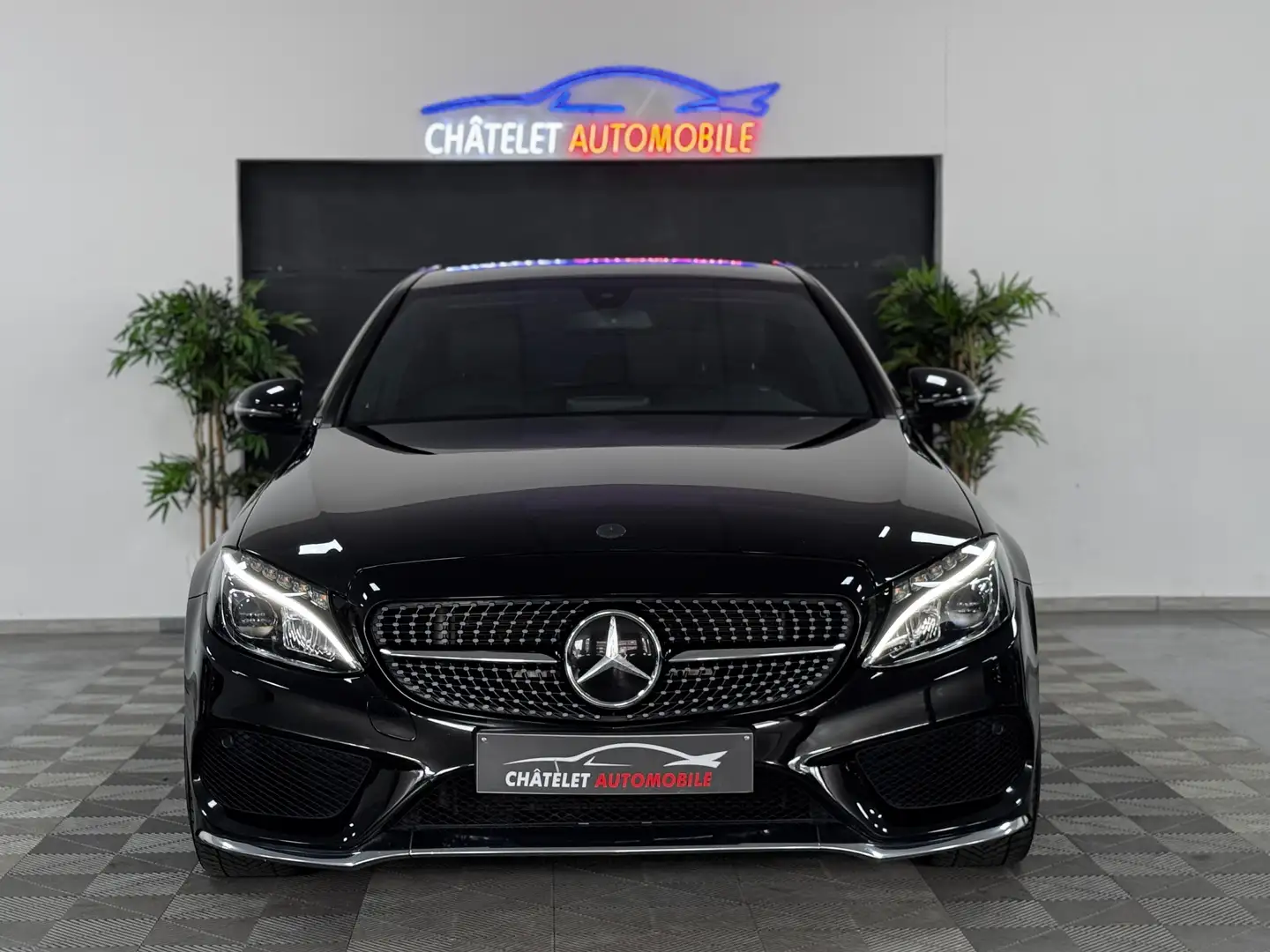 Mercedes-Benz C 200 PACK-AMG//BURMESTER//CAMÉRA//CUIR//LED/GARANTIE Noir - 2