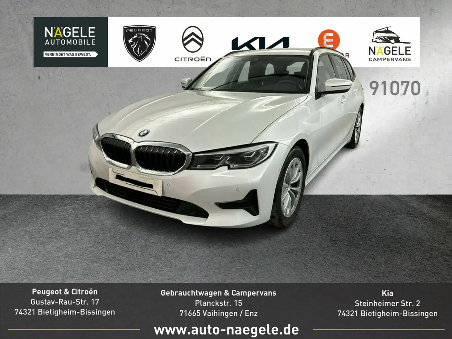 BMW 320 320d Touring|LiveCockp+HeadUp+Standheiz+HiFi+LED Bianco - 1