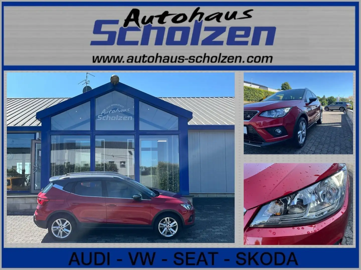 SEAT Arona FR 1.0 TSI MFL TEMP KLIMA PDC 17 ZOLL Rouge - 1