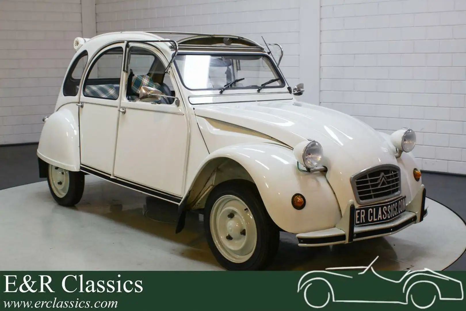 Citroen 2CV Cabriolet Wit - 1