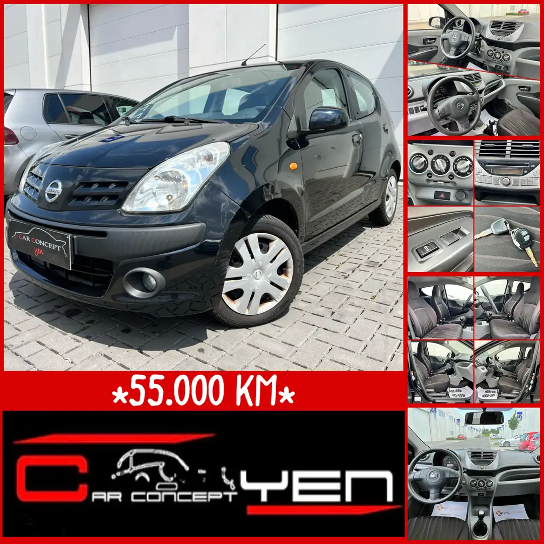 Nissan Pixo 1.0i*Acenta*Airco*55.000km Zwart - 1