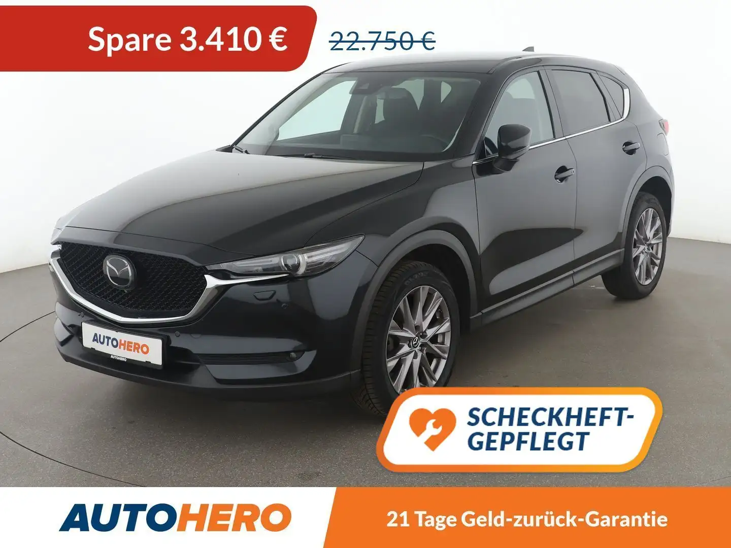 Mazda CX-5 2.5 Sports-Line 2WD Aut.*NAVI*LED*360CAM*SHZ*LHZ* Zwart - 1