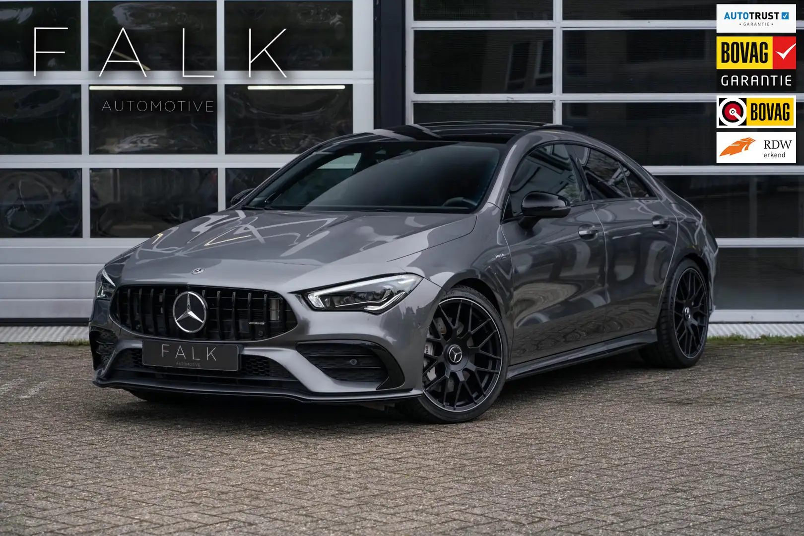 Mercedes-Benz CLA 35 AMG CLA 4MATIC Premium Plus Pano Aero Sfeer Burm Pops+ Grijs - 1