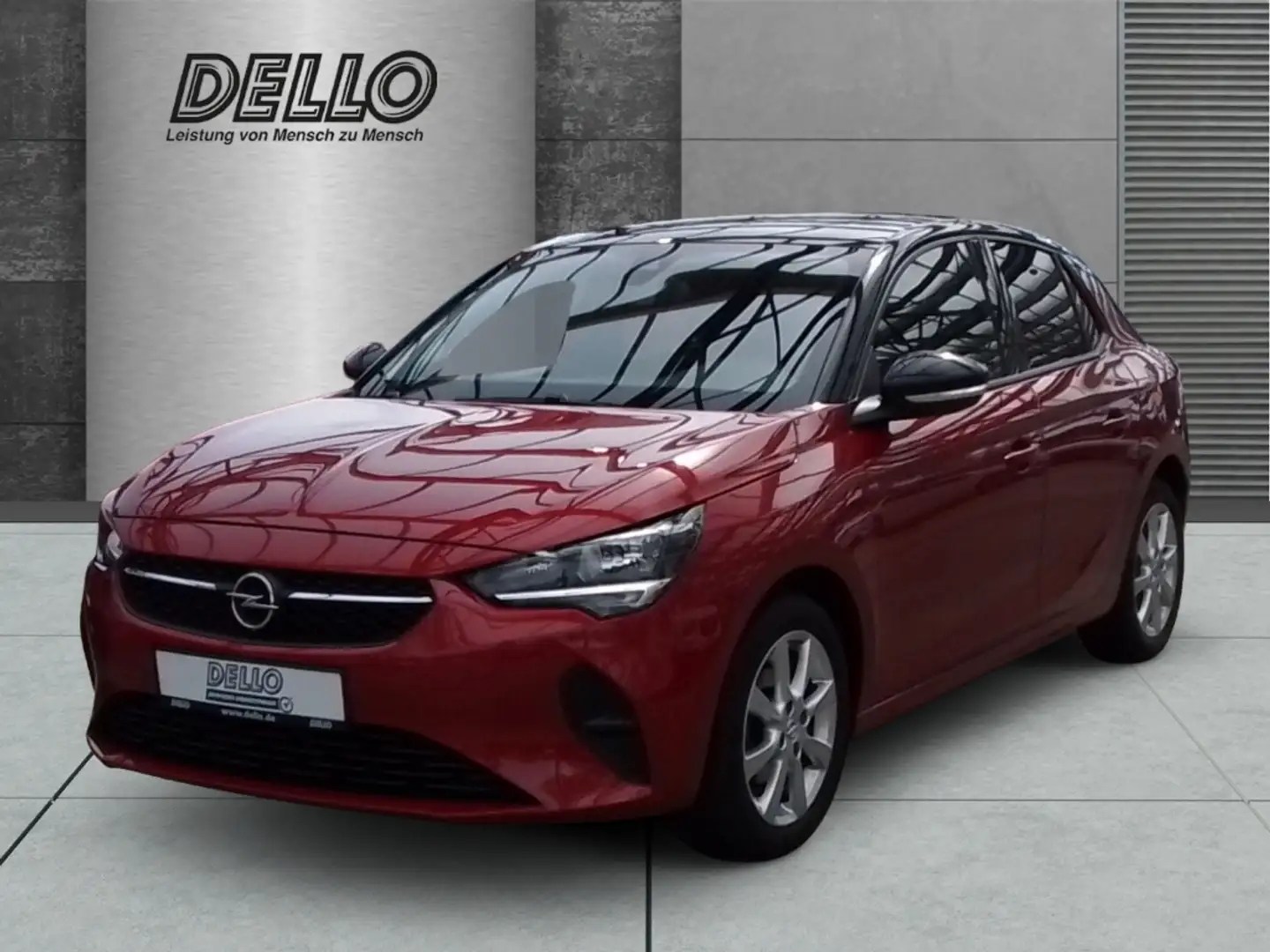 Opel Corsa Edition 1.2 EU6d LHZ SHZ PDC hi. Klima Allwetterre Rood - 1