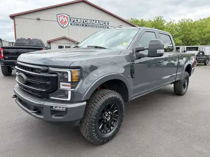Gray 2021 Ford F-250 Super Duty Pickup Truck Four-Wheel Drive Automatic