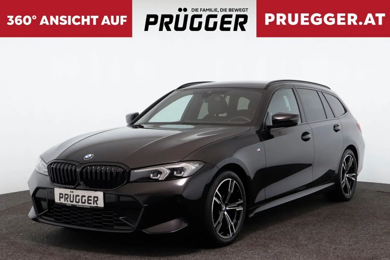 BMW 318 d 48V Touring Autom M-SPORT CURVED FACELIFT Schwarz - 1