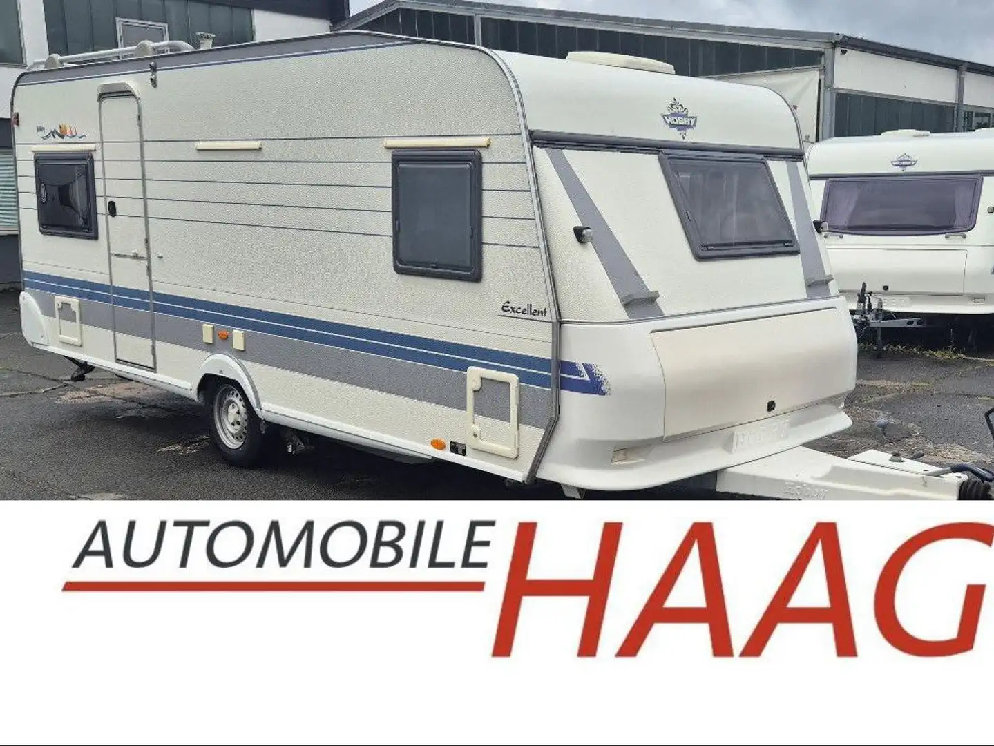 Hobby Excellent 540*4Per*Tüv/Gas neu*100km*Mover*Zelt* Wit - 1