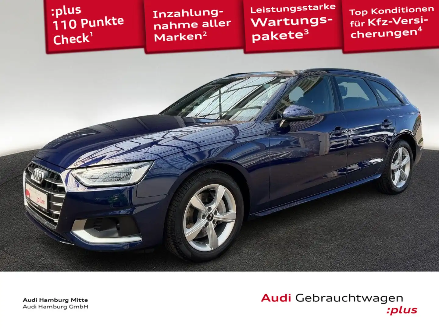 Audi A4 40 TDI advanced S tronic S line Navi Pa Blau - 1