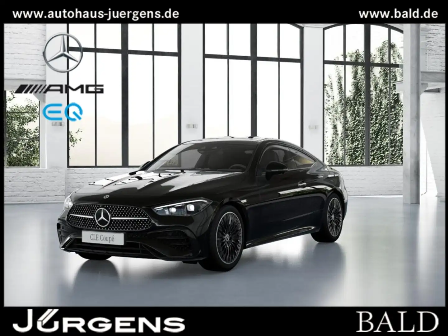 Mercedes-Benz CLE 300 4M Coupé AMG-Sport/Distr/Pano/StdHz/Memo Schwarz - 1