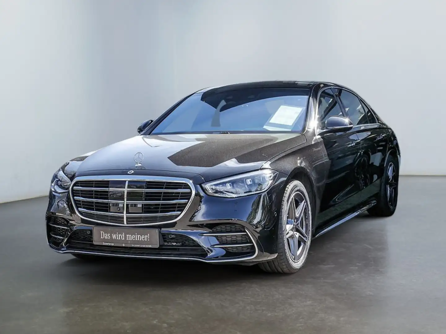 Mercedes-Benz S 580 4M lang , BURM AMG SPUR DISTR PANO 360 Schwarz - 2