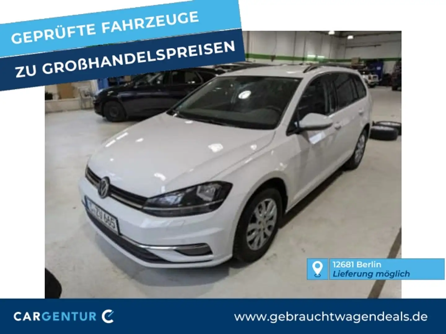 Volkswagen Golf VII 1.6 TDI Comfortline StHz Blanc - 1