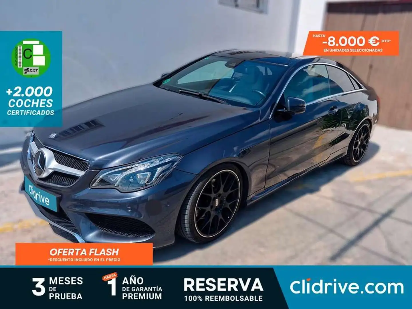 Mercedes-Benz E 350 Coupe BlueTEC Gris - 1