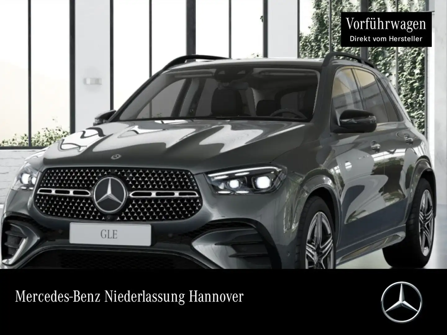 Mercedes-Benz GLE 300 d 4M AMG+NIGHT+PANO+360+AHK+MULTIBEAM+SPUR Gri - 1