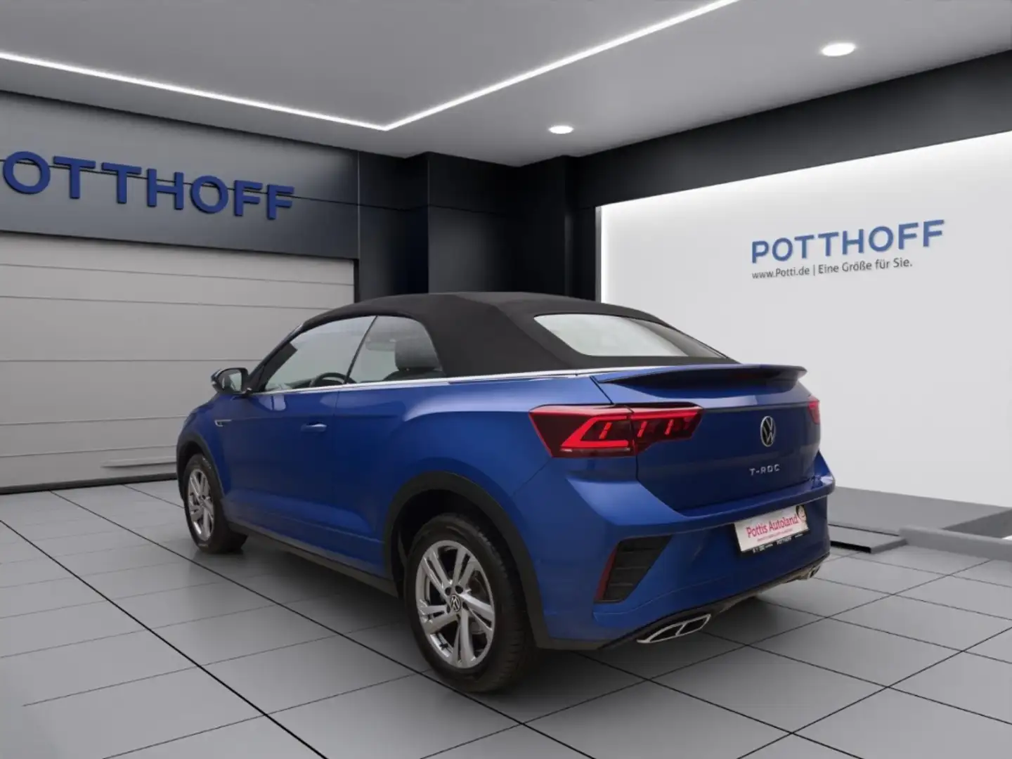 Volkswagen T-Roc Cabrio 1.5 TSI DSG R-LINE IQ.LIGHT DCC KAMERA ACC Blau - 2